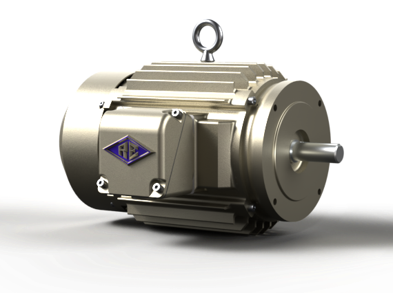A rp motor is shown on a white background