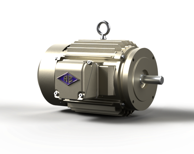 A close up of a motor on a white background