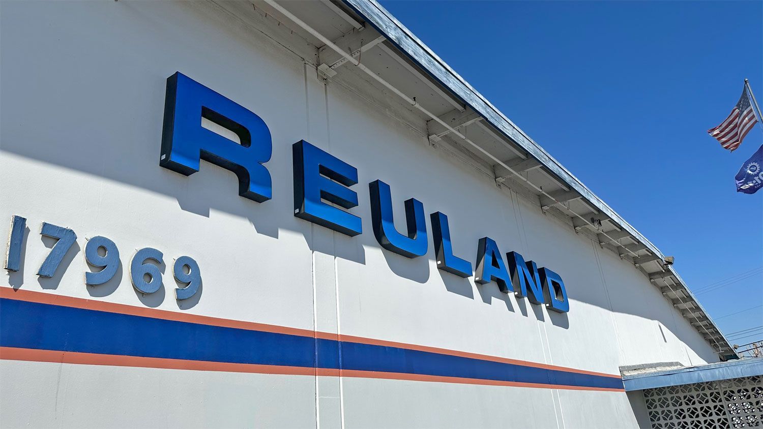 The front of the original Reuland building in City of Industry CA