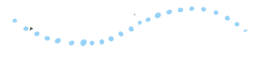 A swirl of blue dots on a white background