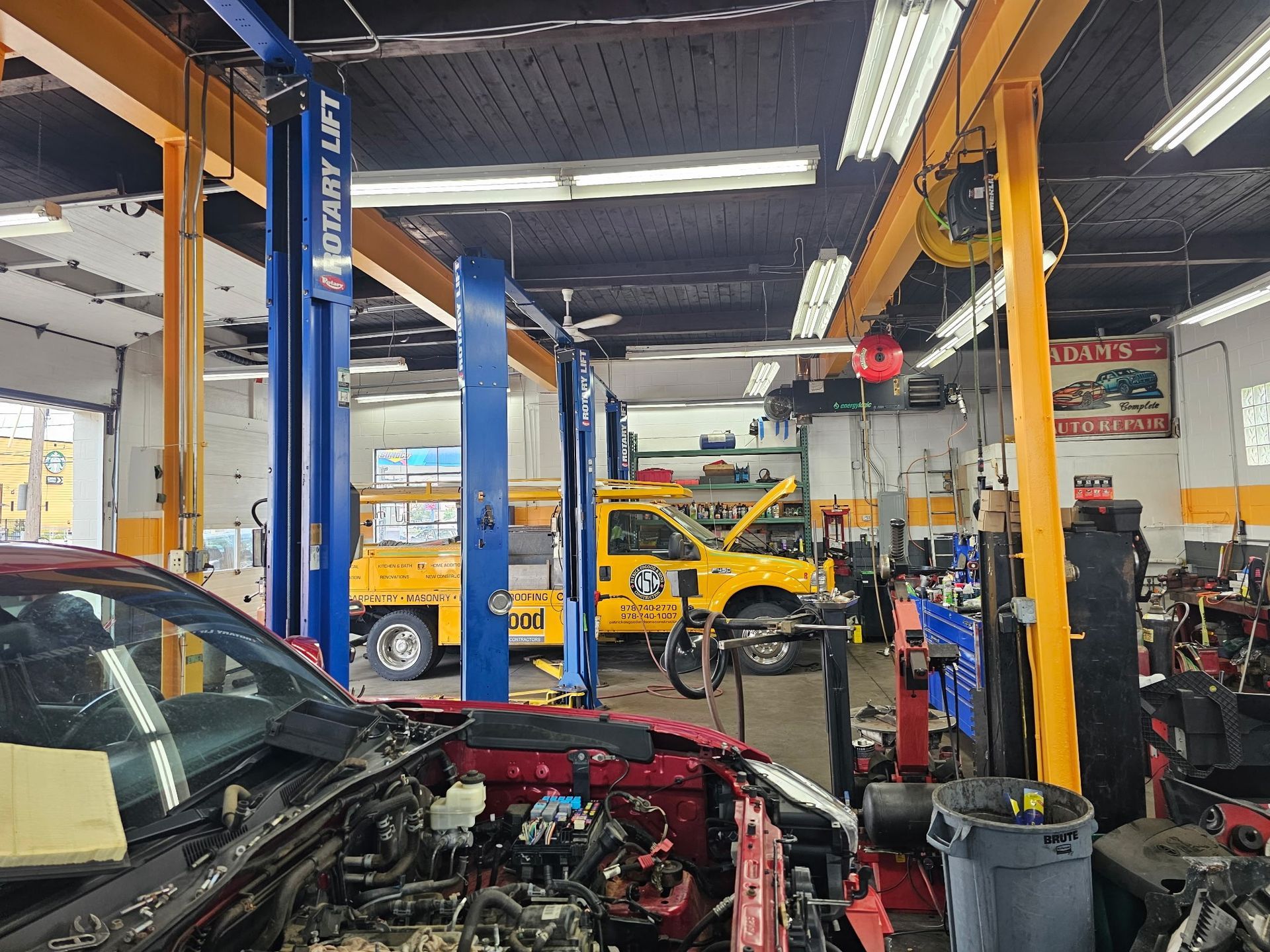 Yellow Truck Repair | Adam's Auto Repair Shop