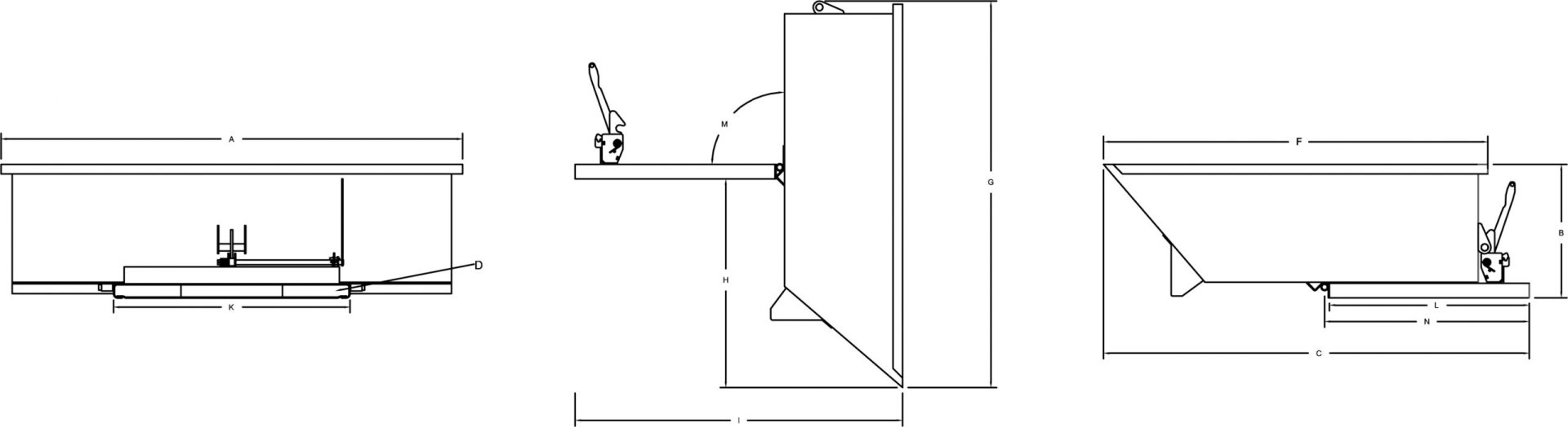 Architectural drawings of a structure with a raised platform, angled supports, and a person.