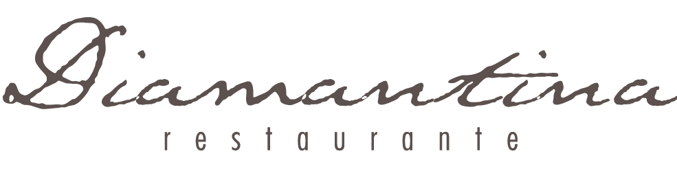 Logotipo do restaurante Diamantina em fonte script.