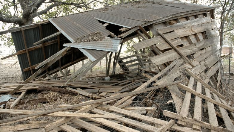 Wrecked Shed To Be Removed and Demolished