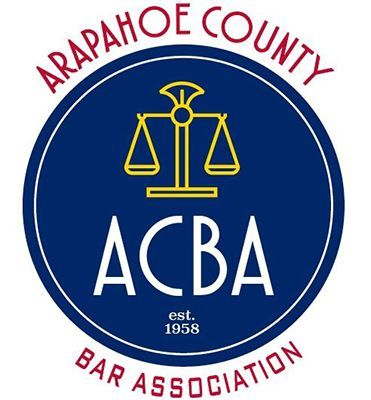 A logo for the arapahoe county acba bar association