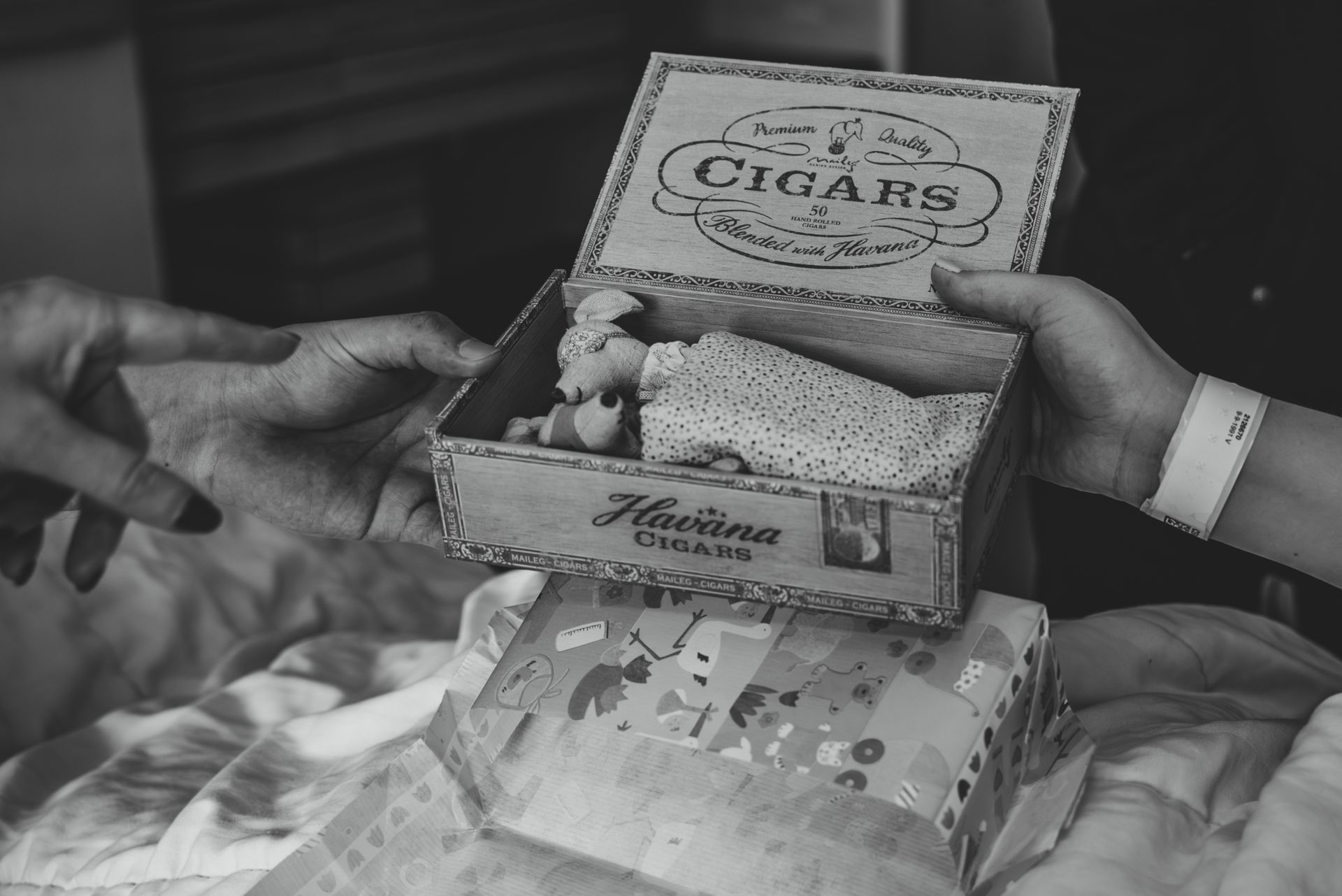 Kraamcadeau van opa en oma gekregen