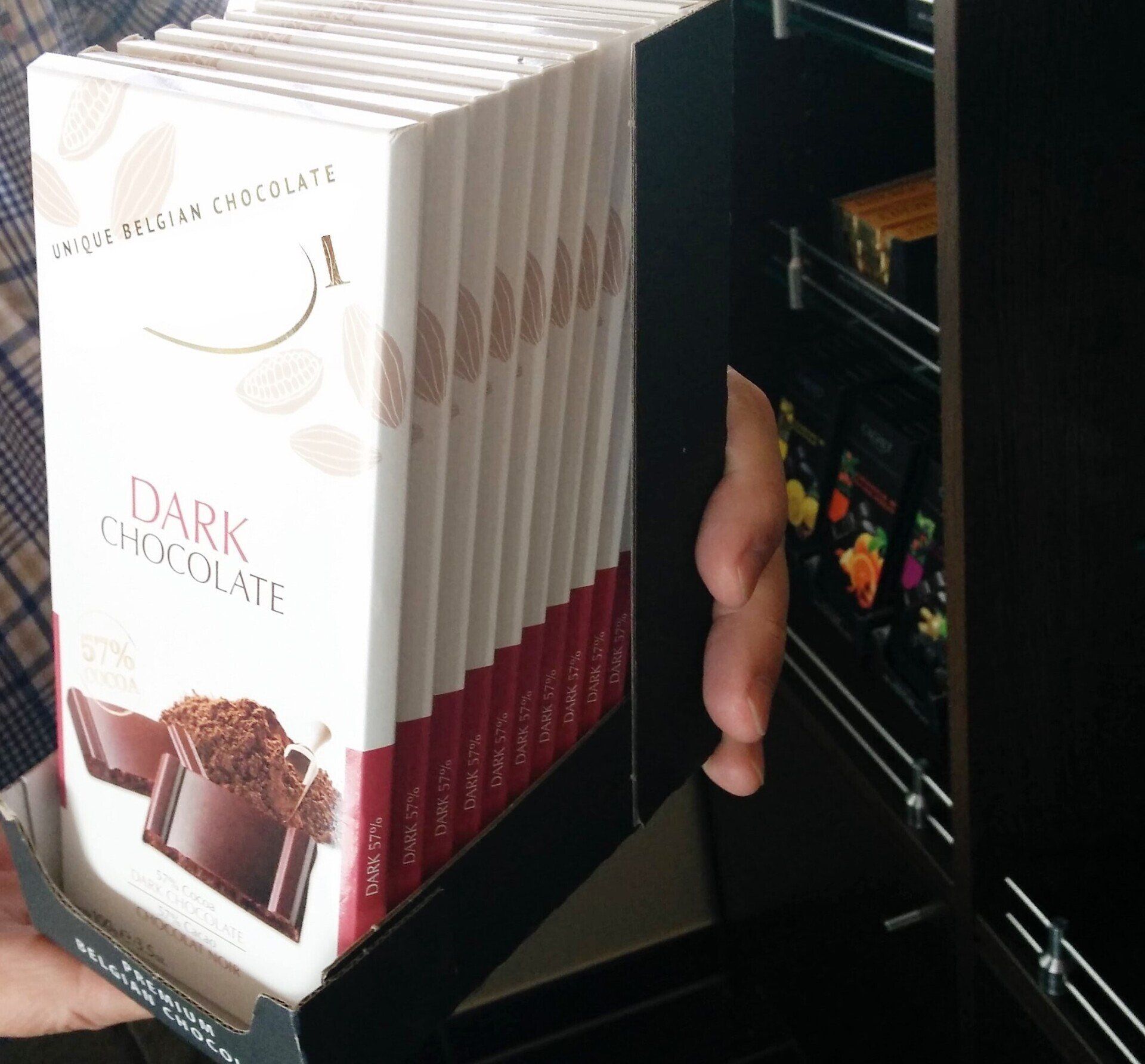 product handling chocolade repen tablet