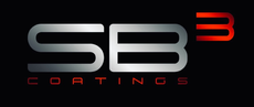 Sb3 coatings logo on a black background