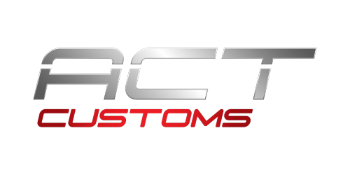 A logo for act customs is shown on a white background.