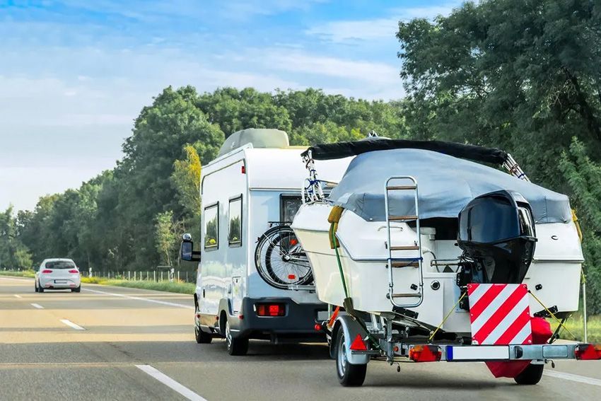 A Caravan on a Highway — Toowoomba Lube & Mechanical in Glenvale, QLD