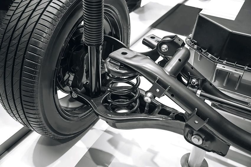 A Close Up of a Car Suspension — Toowoomba Lube & Mechanical in Glenvale, QLD