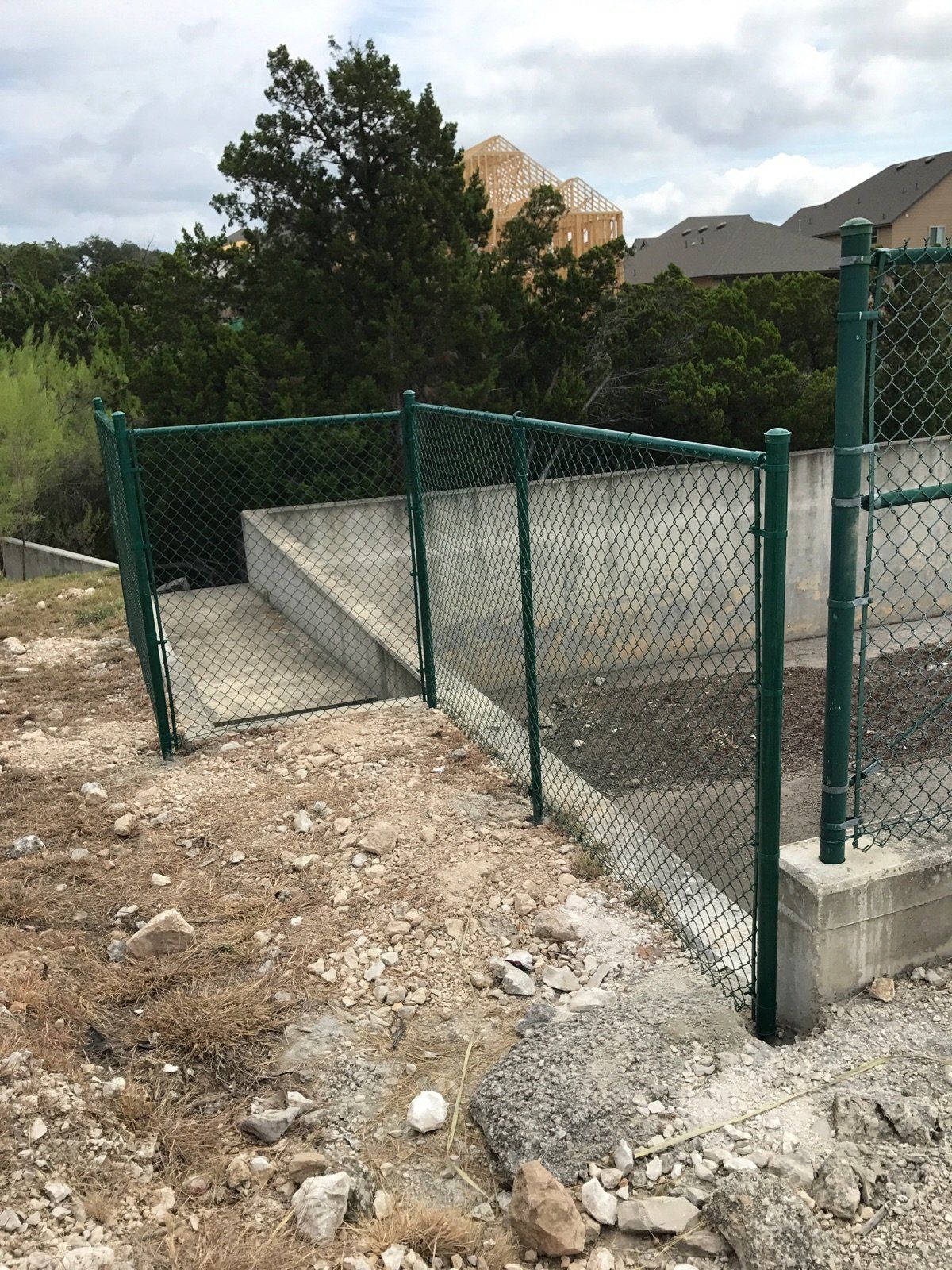 A fence installation in San Antonio, TX by Border Construction Services