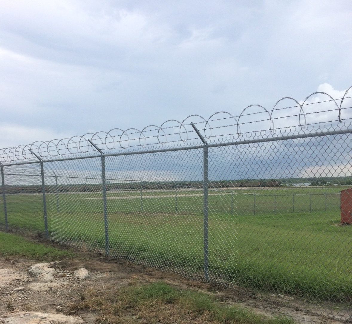 A commercial fencing installation in San Antonio, TX by Border Construction Services
