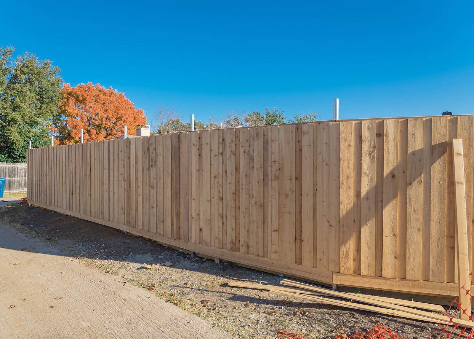 A commercial fencing installation in San Antonio, TX by Border Construction Services