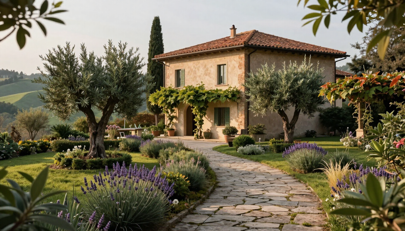 Progettazione e realizzazione di un giardino residenziale sui Colli Bolognesi
