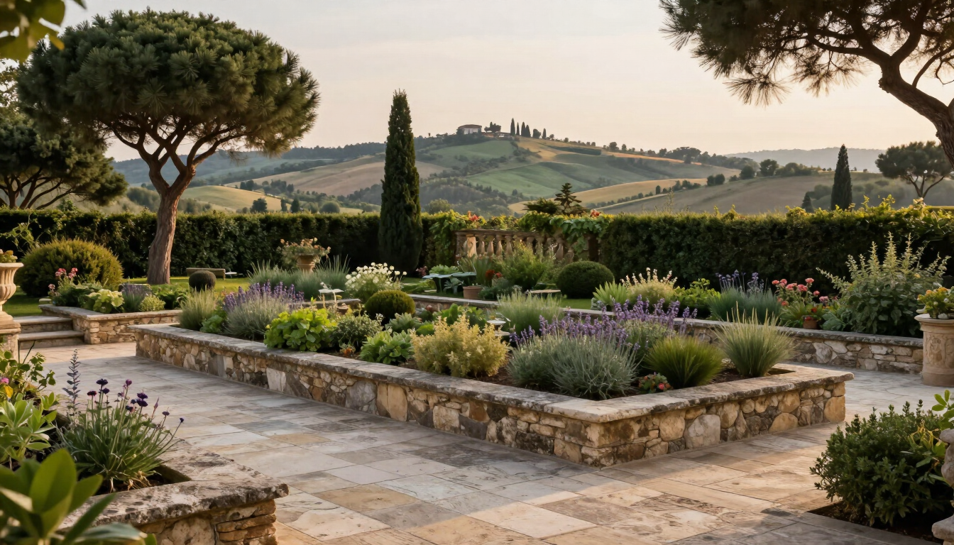 Progettazione giardini sulle colline bolognesi