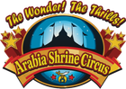 The logo for the Arabian Shrine circus has a bird on it | Arabia Shrine Circus