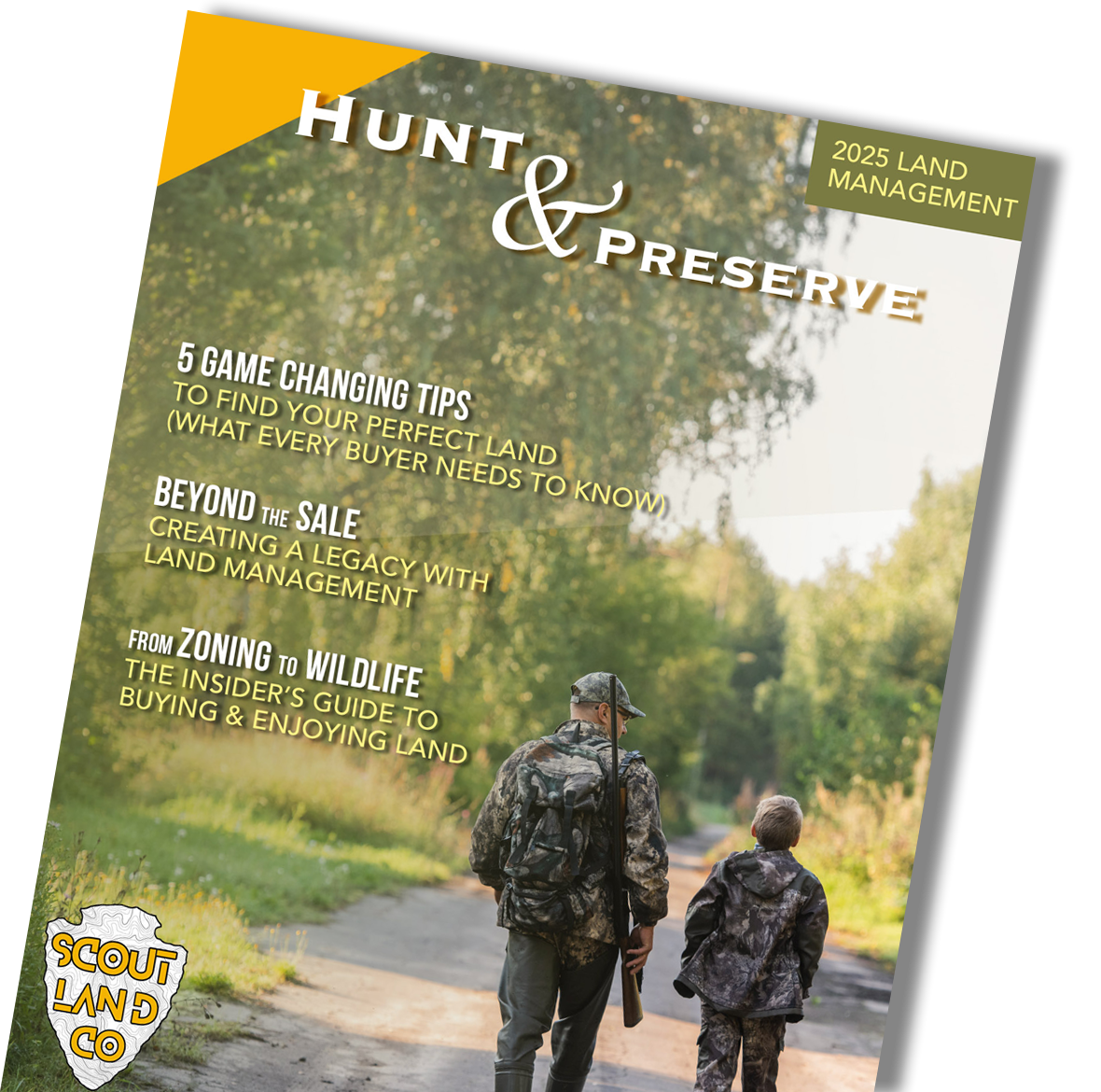 The cover of a magazine titled hunt & preserve