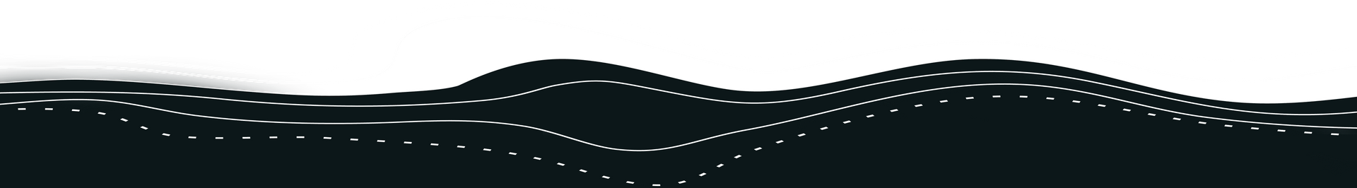 A black and white silhouette of a roller coaster on a white background.