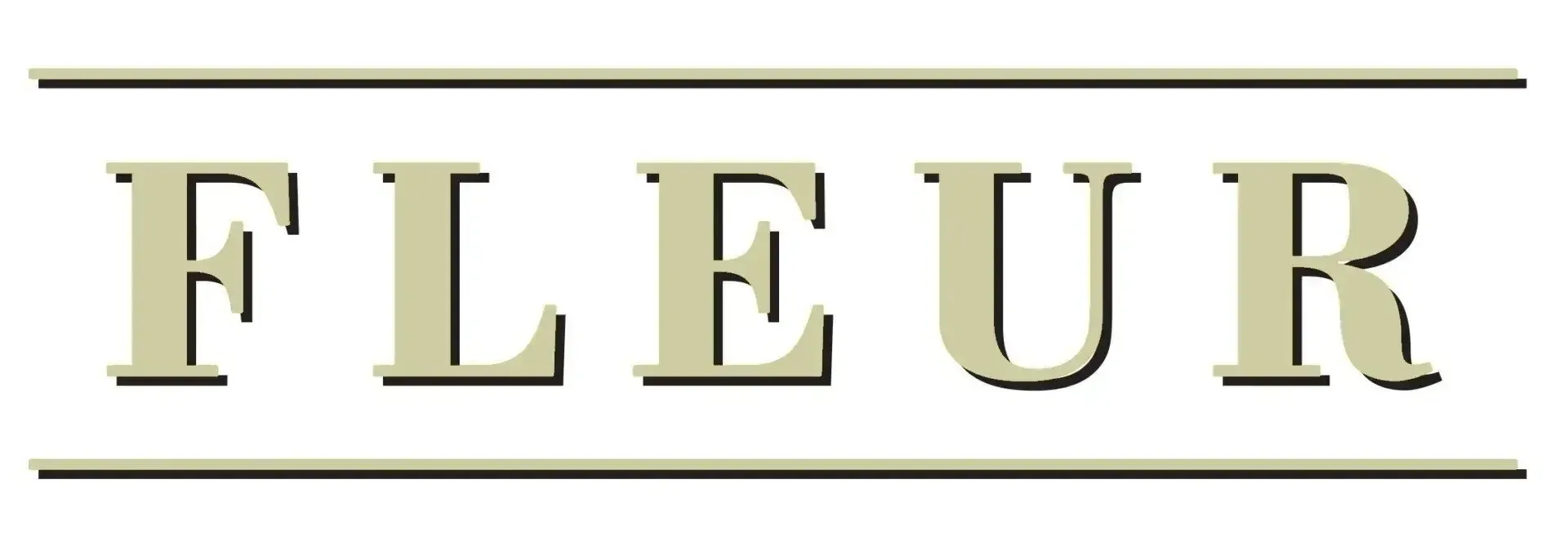 the word fleur is on a white background