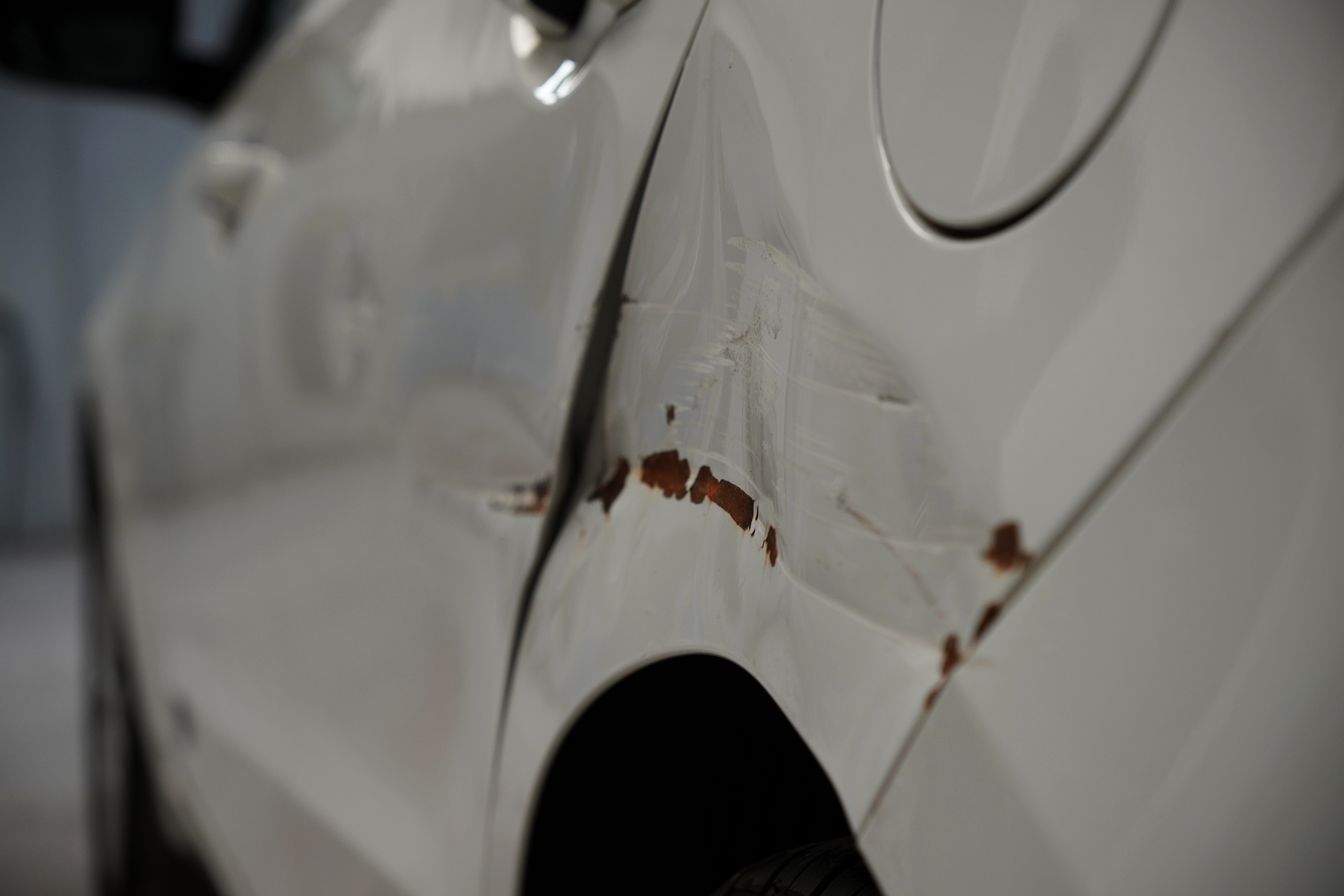 car dent scuff rust