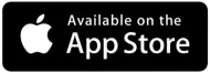 Apple logo with “Available on the App Store” text on a black badge