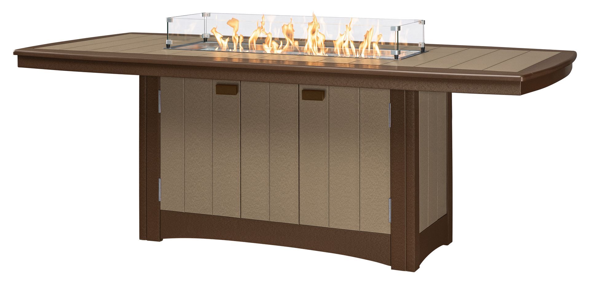 Dining Table 44x96- Counter Height 36" w/border & Fire Pit w/Cover