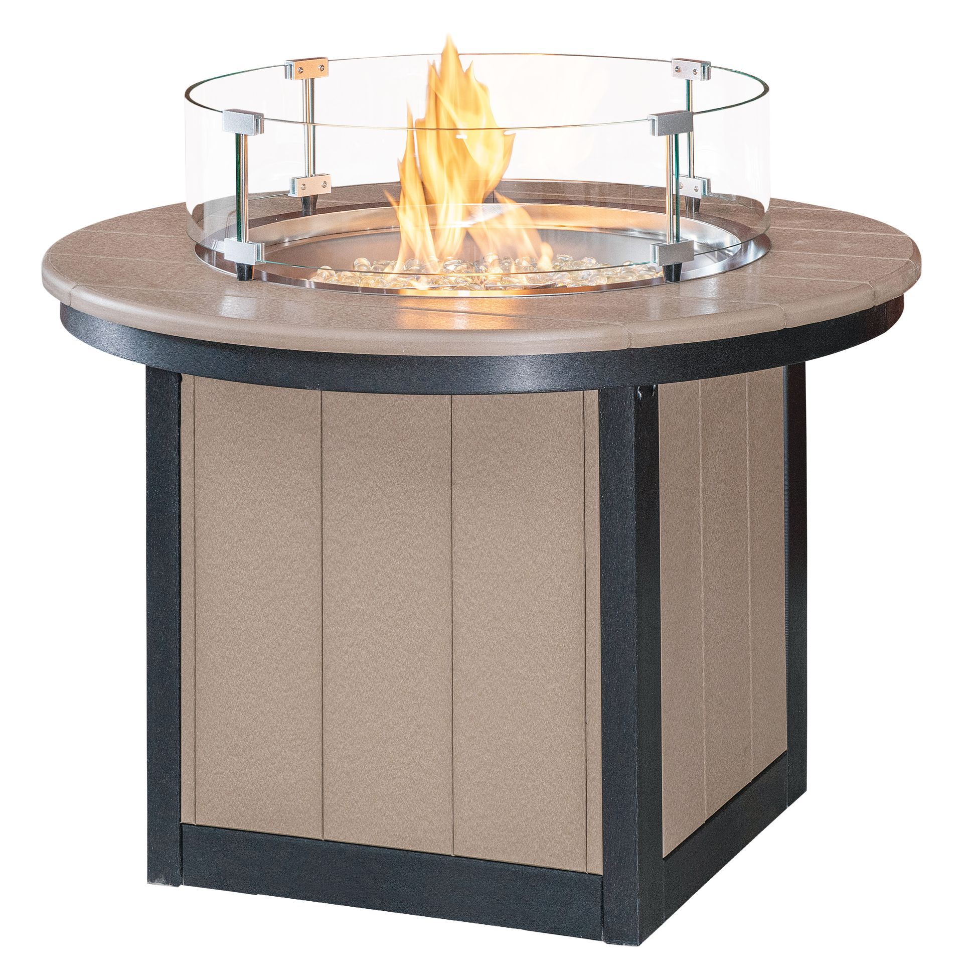 Round Conversation Firepit Table 36" Wide 26" High