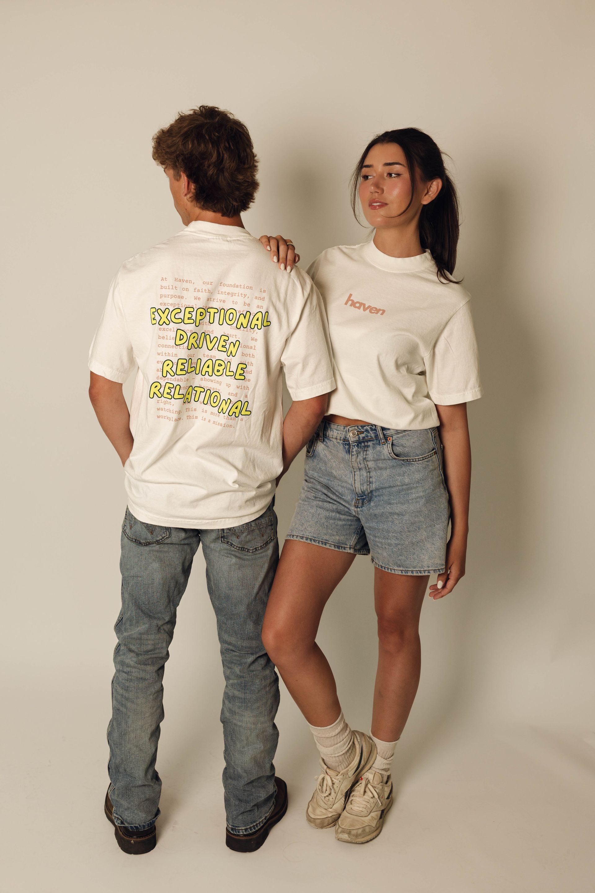 Haven Foundation Tee - Neon Green