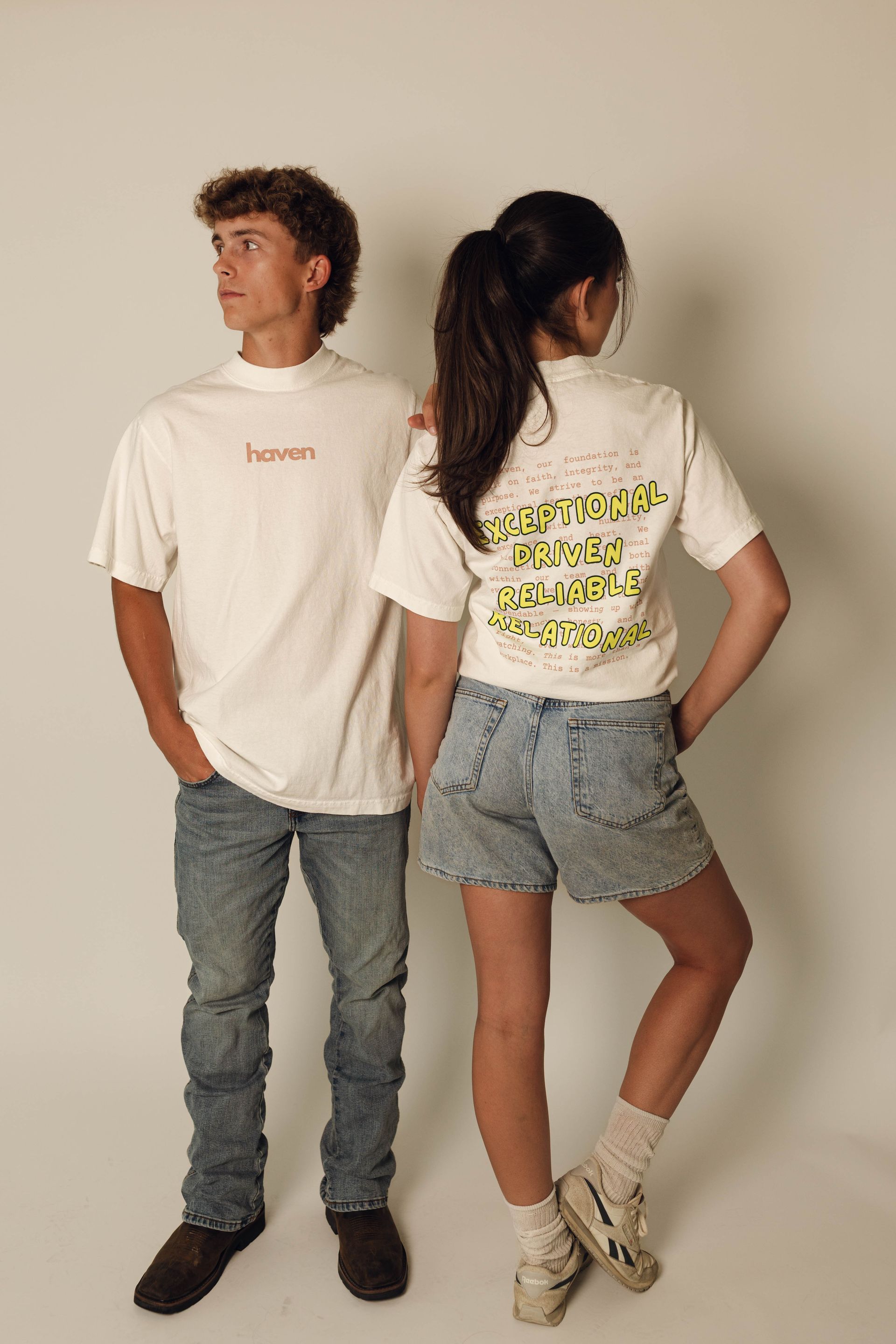 Haven Foundation Tee - Neon Green