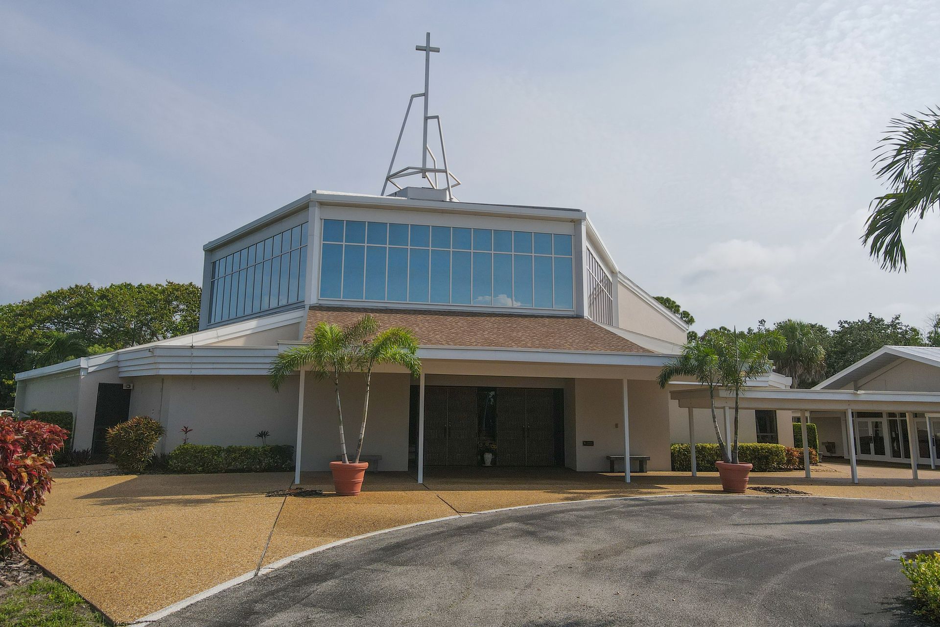 St. Boniface Episcopal Church exterior on Siesta Key in Sarasota.