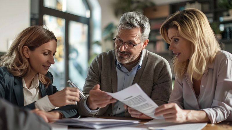 Adults reviewing documents with a funeral director during a supportive Funeral Pre-planning Rio Bravo, TX consultation
