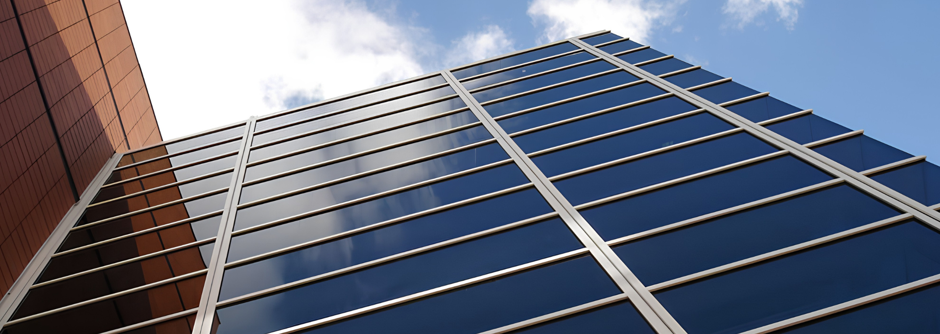 Picture of a curtain wall. 