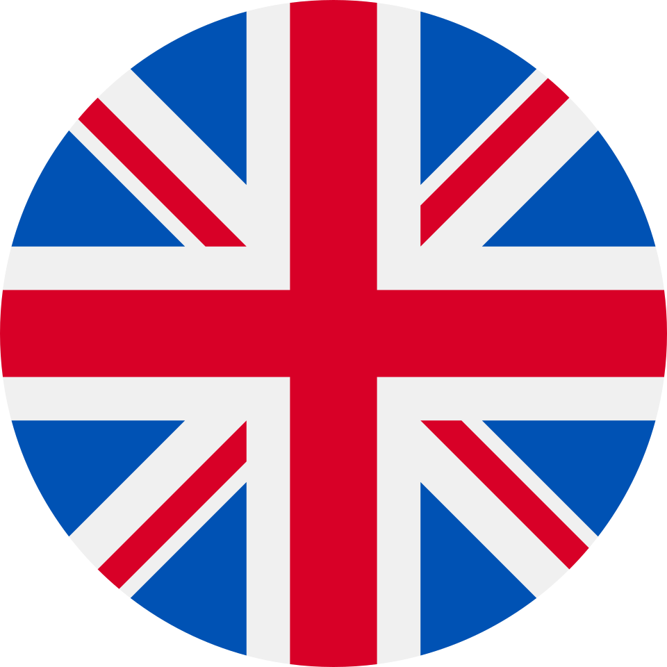 UK flag with red, white, and blue Union Jack pattern