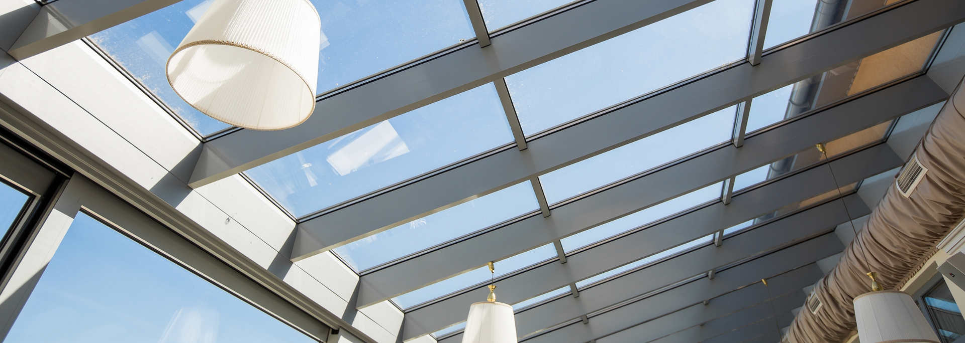 Picture of a glass roof extension. Picture of a glass roof extension.