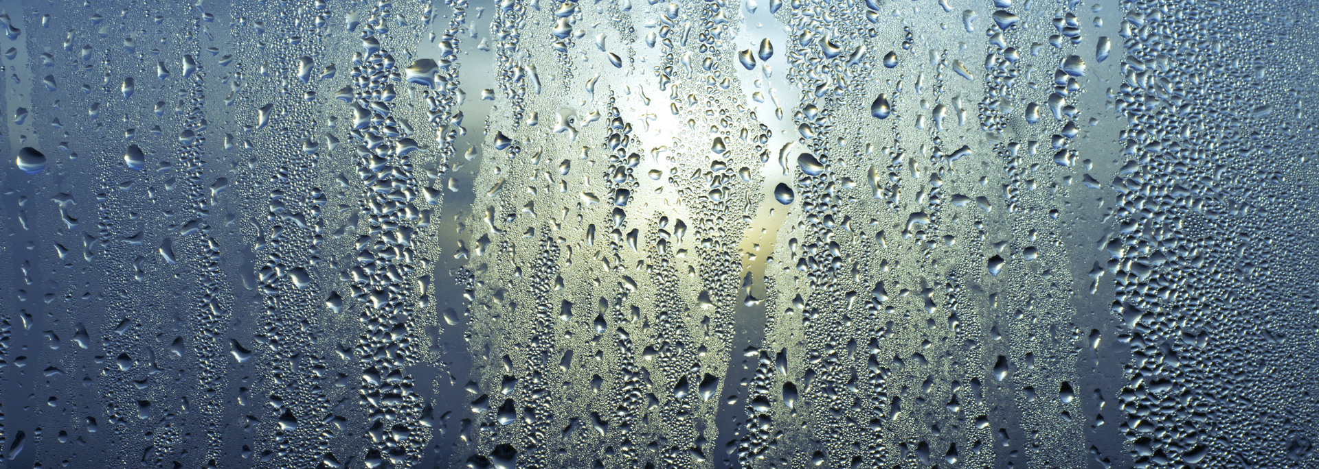 Picture of water on a window. 