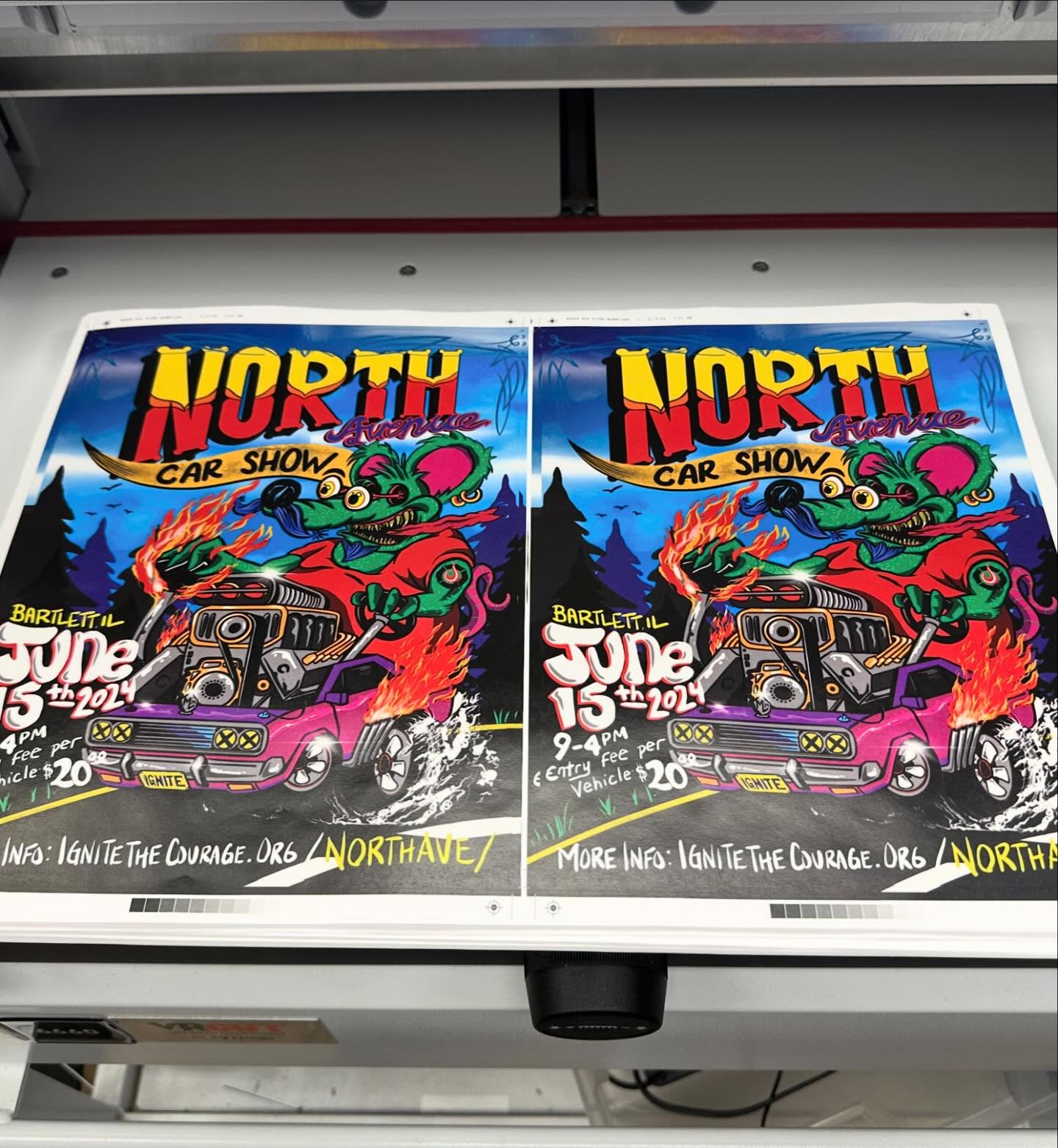 Two identical posters for the
