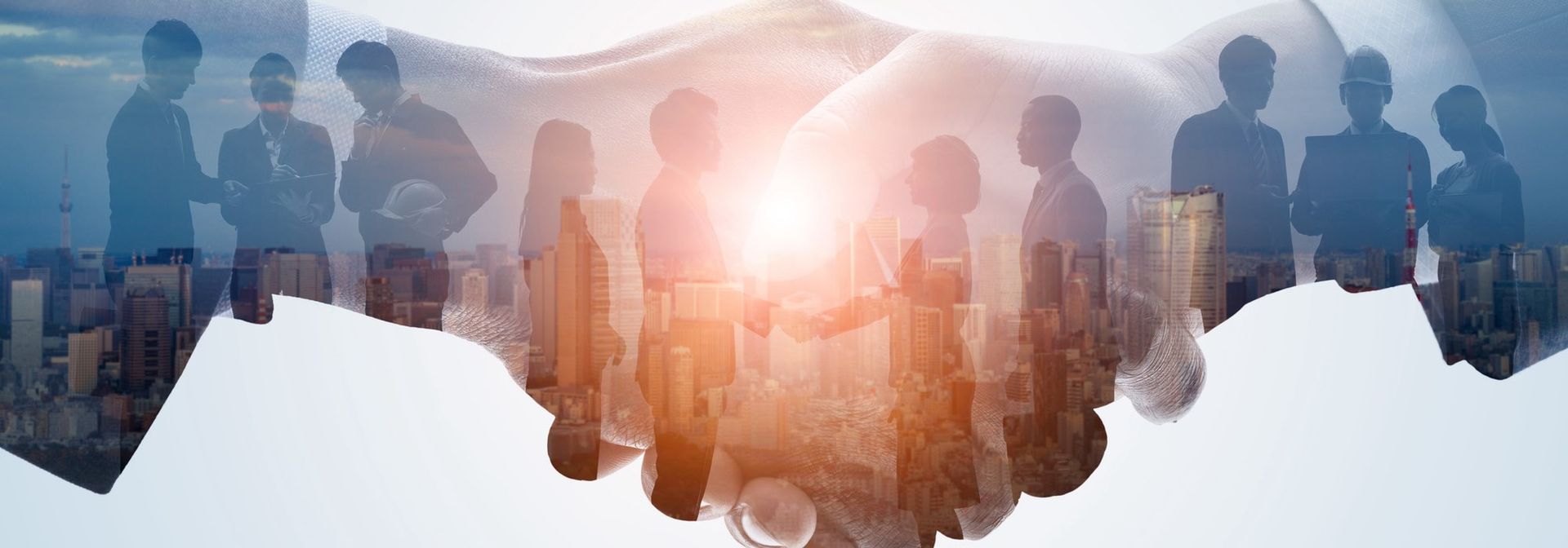 Business Group Shaking Hands