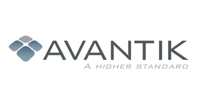 A logo for avantik a higher standard on a white background.