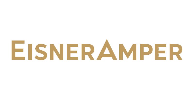 The eisner amper logo is on a white background.
