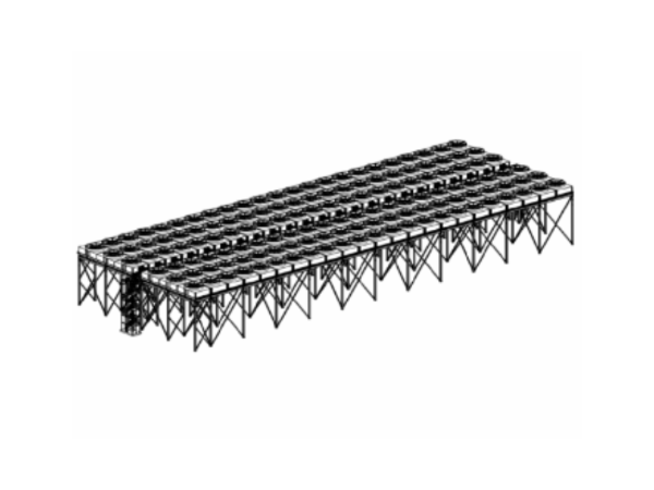 Black metal Dry Cooler HVAC Unit