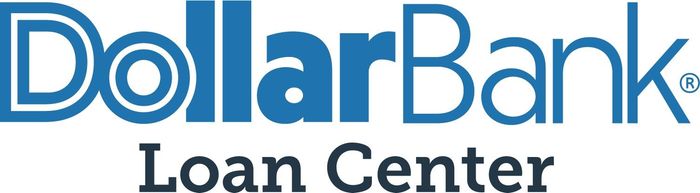 Dollar Bank Loan Center logo in blue and black text Dollar Bank Loan Center logo in blue and black text