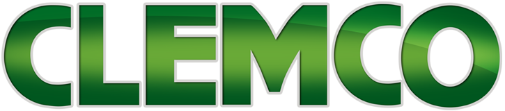 CLEMCO logo in green gradient.