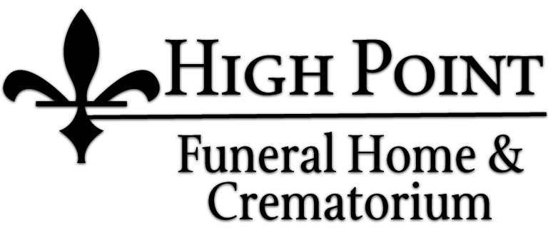 High Point Funeral Home & Crematorium logo in black text with fleur-de-lis symbol