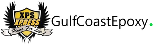 XPS Express logo beside GulfCoastEpoxy text on a white background