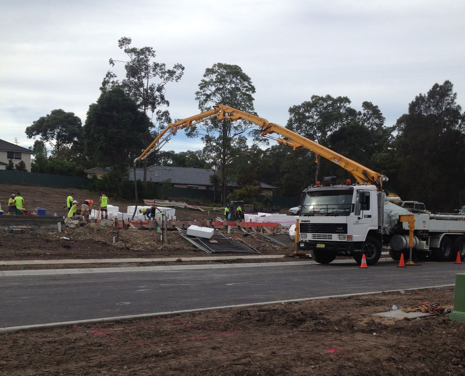 Concrete Pump Operators In Hunter Valley On A Project