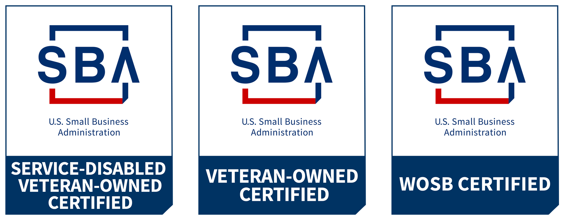 SBA-Certifications
SDVOSB
VOSB
WOSB