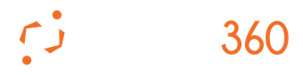 A white background with orange letters that say 360 on it.