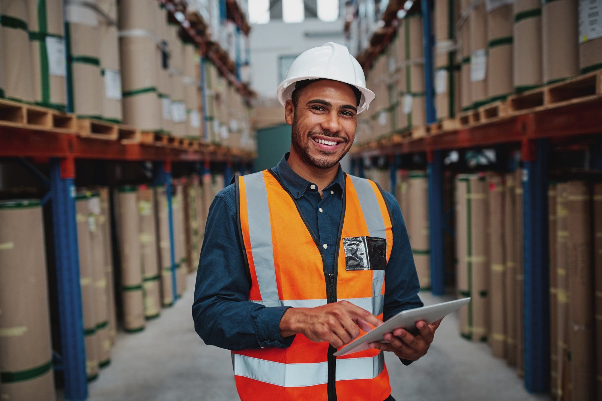 Happy Male Factory Manager — Saginaw, MI — APS Employment Services, Inc