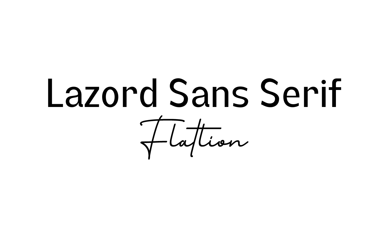 lazord sans serif flatlion font combo